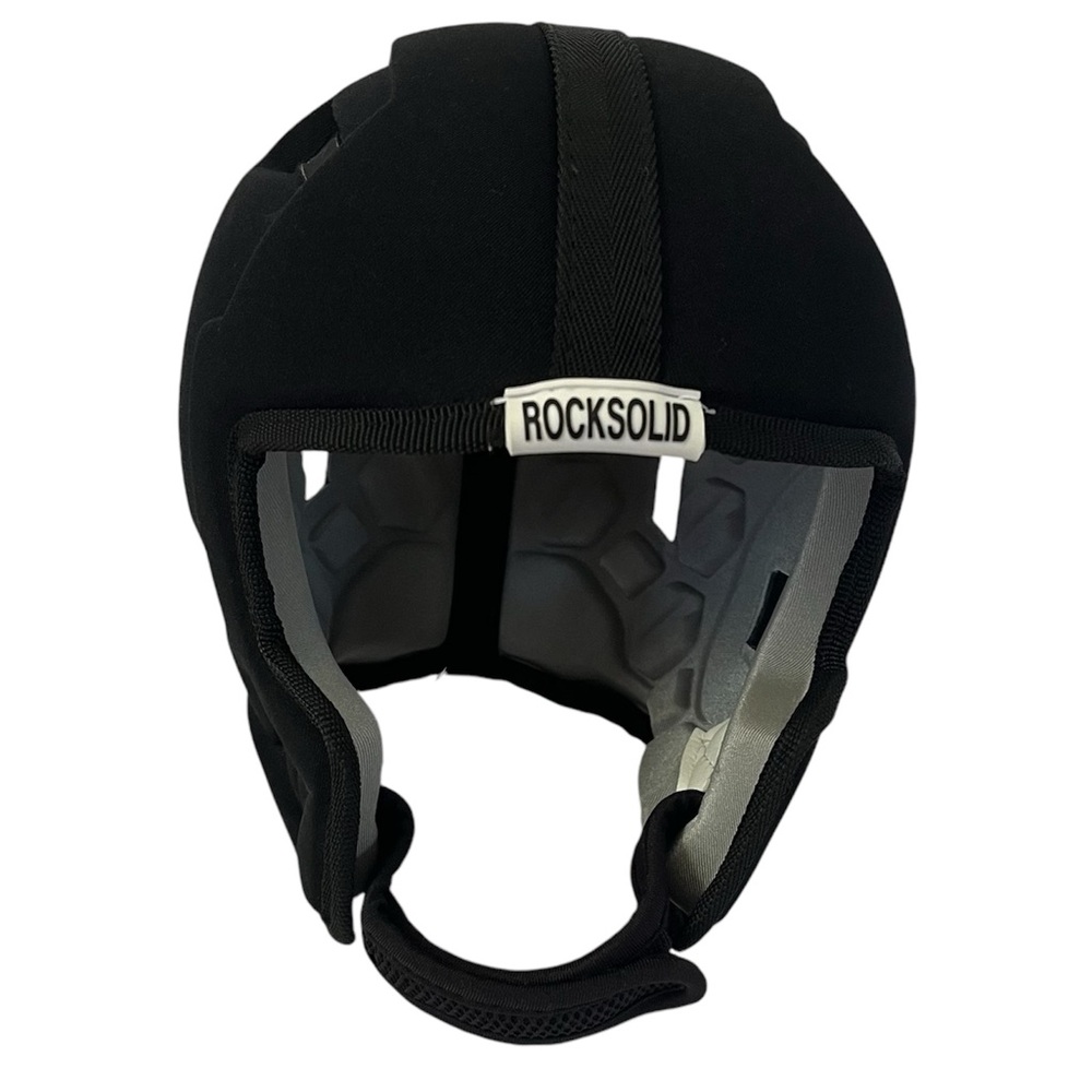 NWT Rocksolid Size Youth Small Soft Shell Padded Black Flag Football Helmet